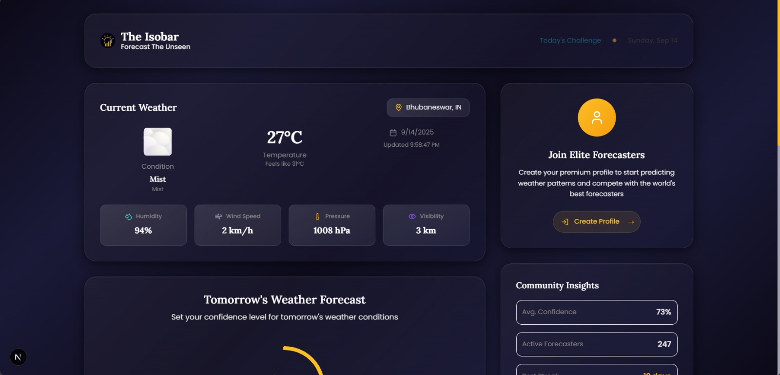Isobar Web App Screenshot